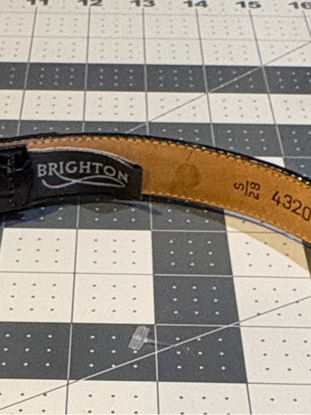 Brighton Black Leather Belt w Silver Buckle and Mixed Metal Heart Charms Size 28 - Picture 7 of 7